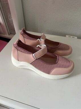 Women's Pink Mary Jane Sport Sneakers